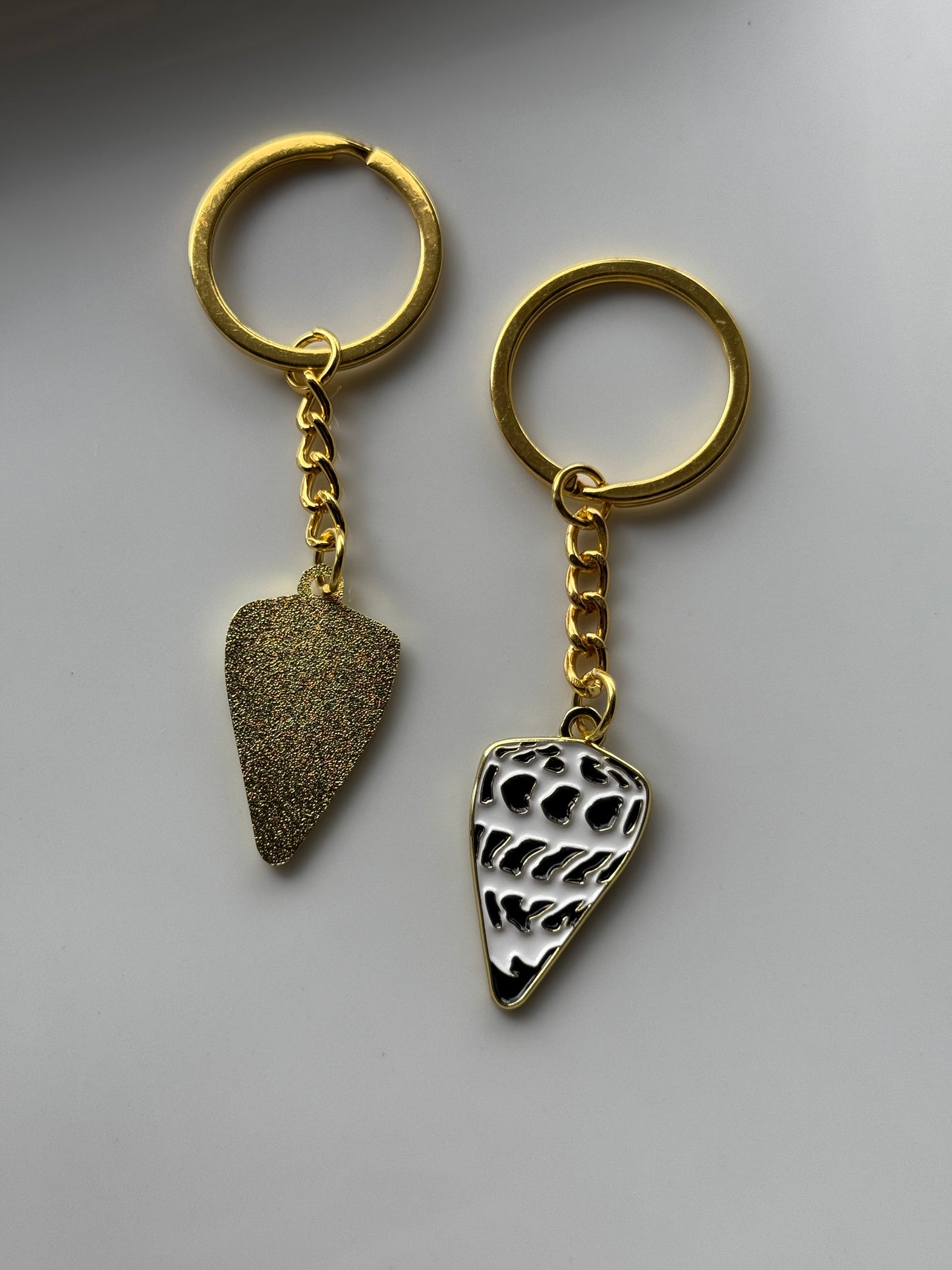 Hebrew cone shell keychain