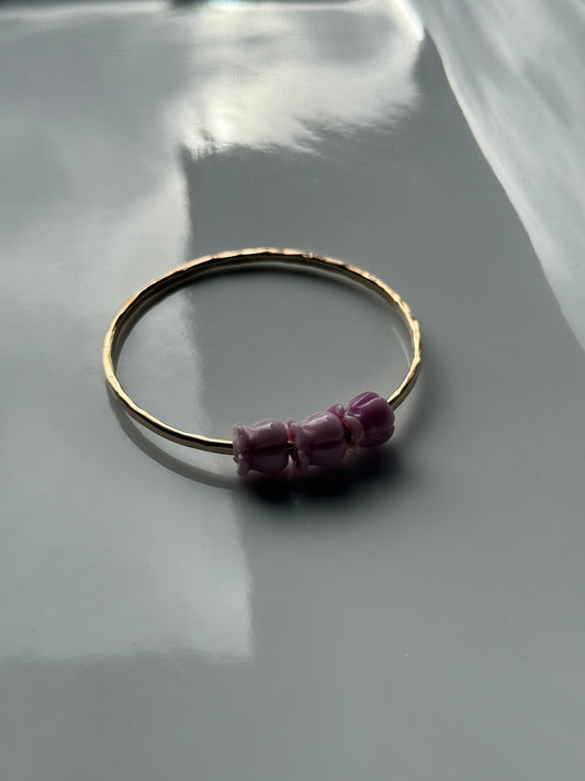 Adult Pua Kalaunu "crown flower" Bangle