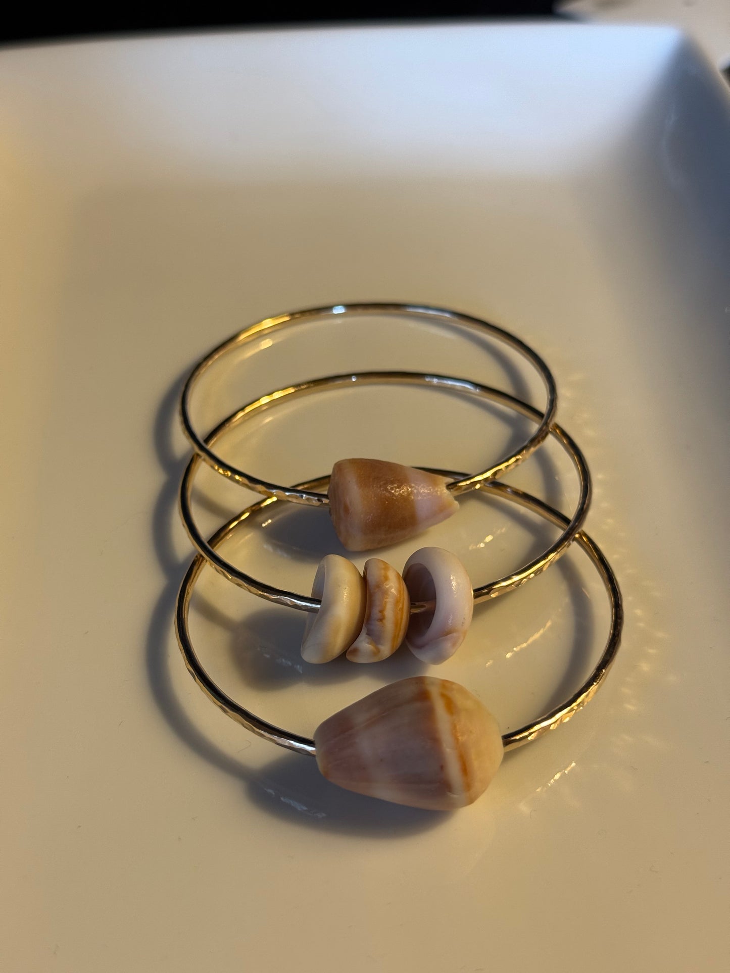 Adult cone shell bangle