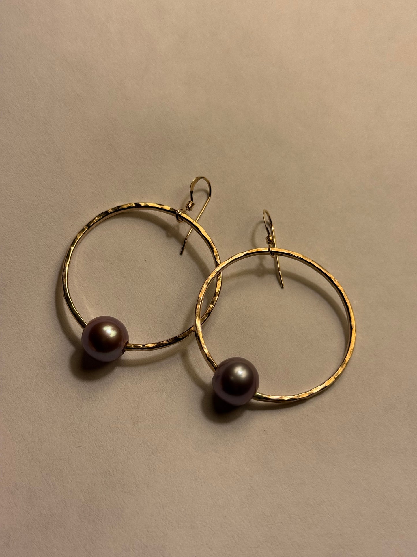 Edison pearl hoops