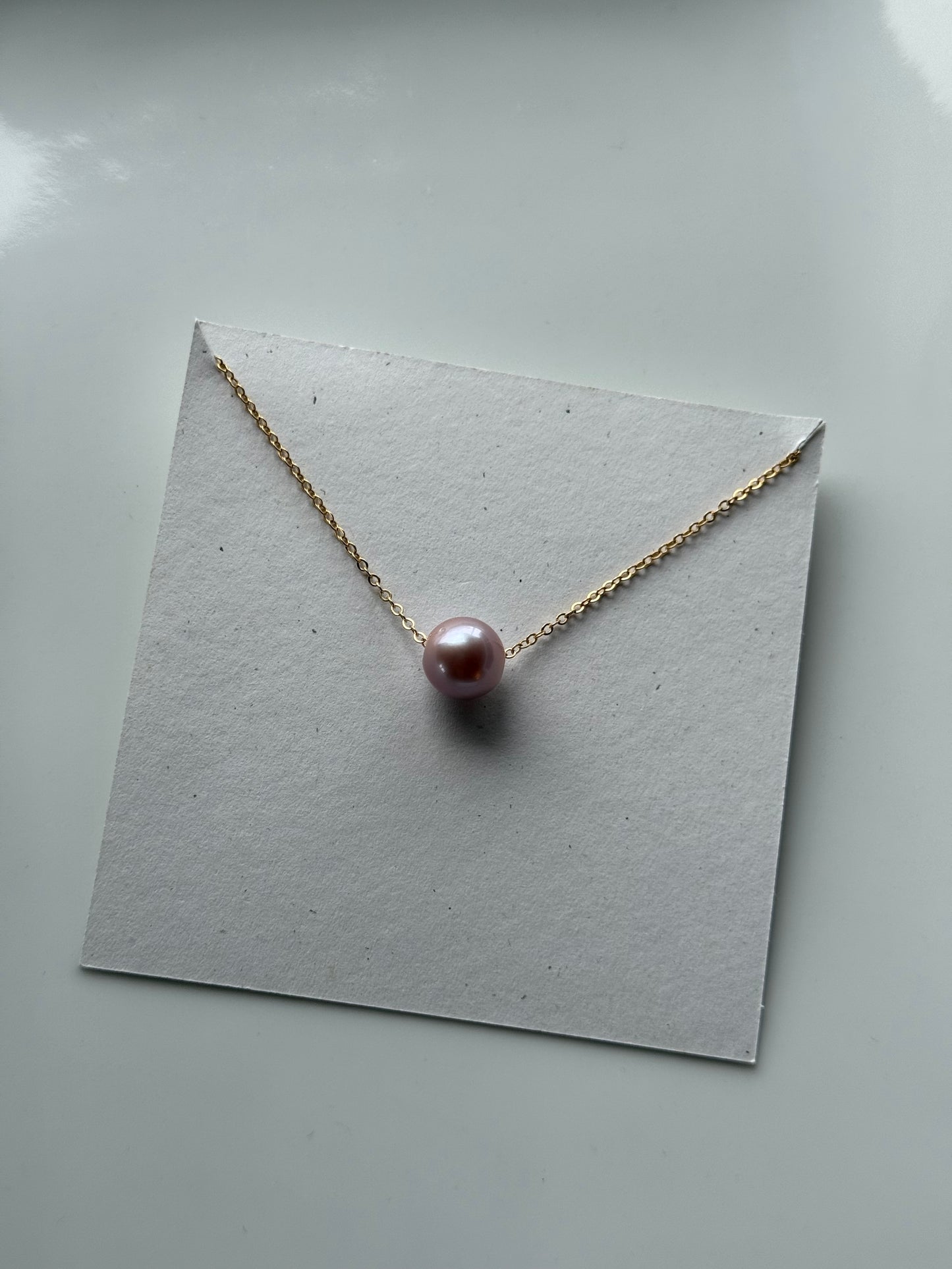 Floating Edison pearl necklace