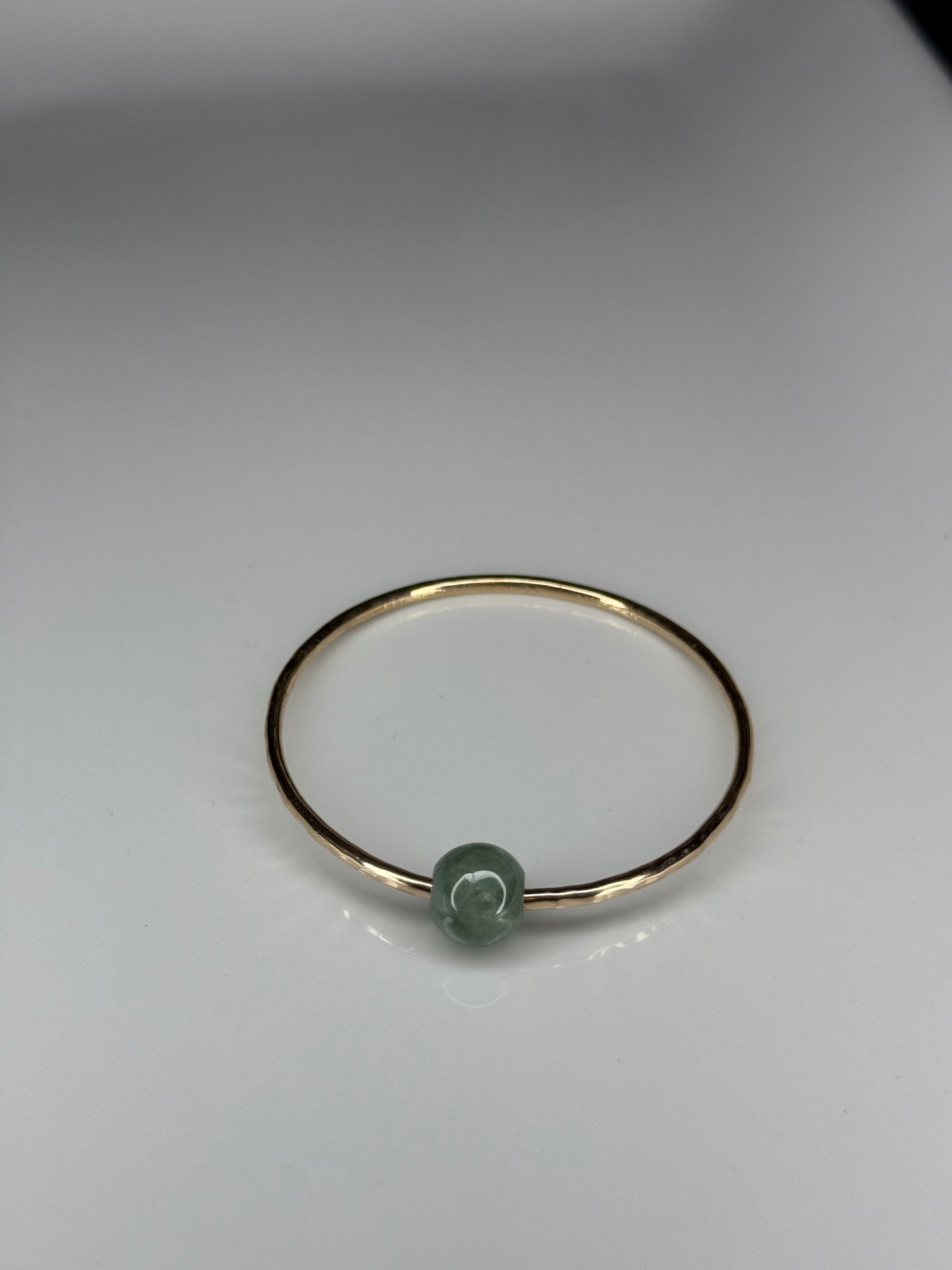 Bead jade baby bangle