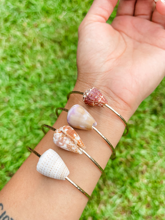 Adult cone shell bangle